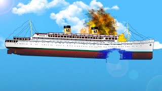 EXPLOSIVE SINKING SHIPS amp New Sub Update  Floating Sandbox Gameplay [upl. by Ladonna]