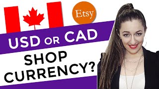 Tip for Canadian Etsy Sellers Change Shop Currency to USD or CAD [upl. by Anayet]