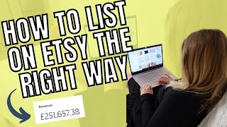 HOW TO LIST AN ITEM ON ETSY THE RIGHT WAY  how to create a listing on etsy  etsy listing tutorial [upl. by Felicie416]