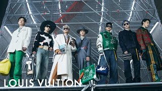 BTS at the Mens FallWinter 2021 Show  LOUIS VUITTON [upl. by Spanos]