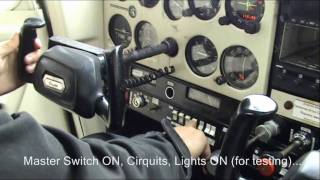 Cessna 152 cockpit flight training startup preflight takeoff climb [upl. by Llehsar]