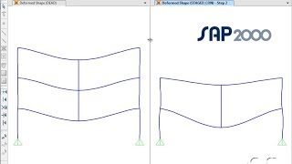 SAP2000  19 Nonlinear Staged Construction Watch amp Learn [upl. by Adelia]