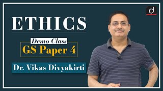 Ethics by Dr Vikas Divyakirti  Demo Class  GS Paper 4 [upl. by Eldwen710]