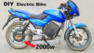 How to Make Electric Bike With 2000W Hub Motor 70 Kmh [upl. by Esmerolda772]