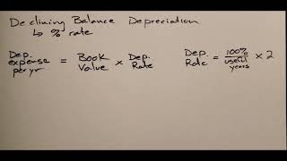 Declining Balance Method of Depreciation [upl. by Kcirttap]