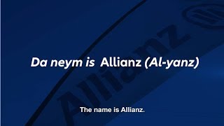 How To Pronounce Allianz [upl. by Darom]