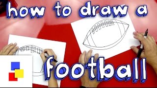 How To Draw A Football American [upl. by Lesnah]