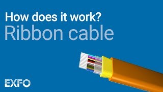 Ribbon Cable  EXFO animated glossary of Fiber Optics [upl. by Aienahs]