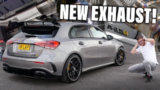 Fitting a NEW EXHAUST to my 500BHP A45S AMG [upl. by Ceciley]