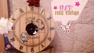 DIY Reloj Vintage  Reciclado  Carton [upl. by Assilim]