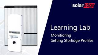 StorEdge Setting Battery Profile SolarEdge Monitoring [upl. by Tilagram]