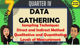 DATA GATHERING  GRADE MATHEMATICS Q4 [upl. by Ahtela]