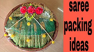 Saree Packing Ideas trousseau Decoration Ideas  Indian Weddings [upl. by Vescuso]