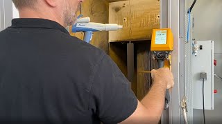 Powder coating thickness measurement before curing [upl. by Annoel296]