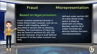 What is Difference Between Fraud amp Misrepresentation [upl. by Slerahc]