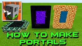 HOW to Make a Portal to NETHER HEAVEN and END in Craftsman Building Craft [upl. by Old]