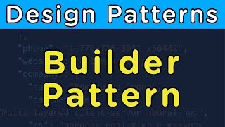 Builder Pattern  Design Patterns [upl. by Asennav]