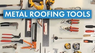 How To Install Metal Roofing Metal Roofing Tools Overview [upl. by Orose663]