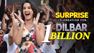 Nora Fatehi makes HISTORY  SURPRISE Dilbar Celebration for 1 BILLION [upl. by Giarg]