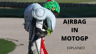 Airbag in Motogp Airbag in racing suit Explained [upl. by Benisch]