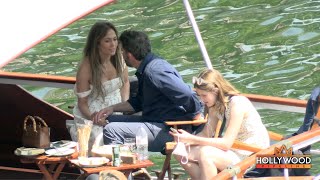 Ben Affleck amp JLo take kids on sightseeing tour in Paris [upl. by Slrahc]