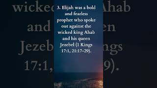 Elijah Facts  According to the Bible [upl. by Savinirs]