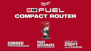 Milwaukee® M18 FUEL™ Compact Router [upl. by Xanthus]