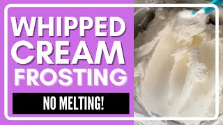 Easy Stabilized Whipped Cream Frosting 4 Simple Ingredients [upl. by Hoban626]