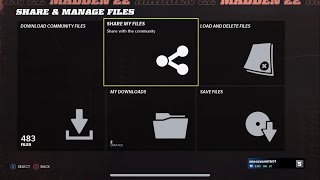 How To Load In Rosters From Community Files Into Madden 22 Franchise [upl. by Atterahs]