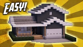 Minecraft How To Build A Suburban House Tutorial 2 [upl. by Acireit]