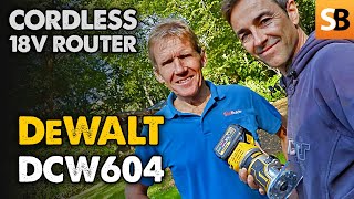 DeWalt Cordless Router  18v XR Brushless DCW604 [upl. by Pazice]