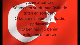 istiklal marşı sozleriturkish anthem lyrics HD [upl. by Abrahamsen]