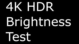 Real 4K HDR Test Pattern Brightness stress test Chromecast Ultra [upl. by Alleunamme]