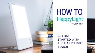 How to Use the HappyLight Touch LED Light Therapy Lamp [upl. by Inirt]