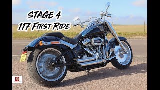 2018 Fat Boy 117 Stage 4 First Ride [upl. by Flip]