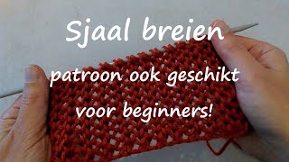 Sjaal breien voor beginners [upl. by Lacey894]