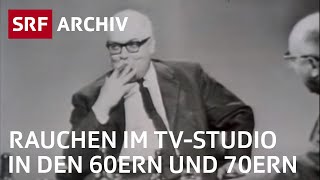 Rauchen als Selbstverständlichkeit im TV  Fernsehen früher  SRF Archiv [upl. by Niai]