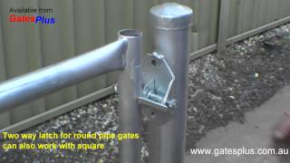 Gate Latch 2 way for round pipe and square [upl. by Aihsenad]