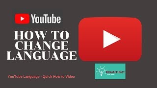 How to Change YouTube Language  Very Simple Guide [upl. by Ilise]