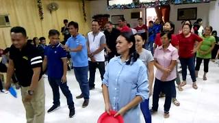 NLCM Church CHRISTmas Party 2017  Adults Plate Relay Game [upl. by Yelsa]