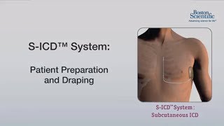 Subcutaneous ICD SICD implant Patient Prep and Draping [upl. by Adlitam]