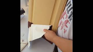 Removing melamine film painting MDF cabinets [upl. by Nyhagen139]