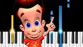 Jimmy Neutron Theme Song  Piano Tutorial [upl. by Inaffit]