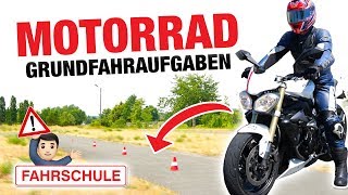 Motorrad Grundfahraufgaben So klappts  Fischer Academy [upl. by Bobbe19]