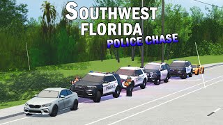 GOT IN A HUGE POLICE CHASE  ROBLOX  Southwest Florida [upl. by Affay]