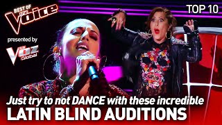 The BEST LATIN Blind Auditions on The Voice 💃  Top 10  Presented by LaVozGlobal [upl. by Liemaj190]