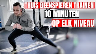 THUIS BEENSPIEREN TRAINEN 10 MINUTEN OP ELK NIVEAU [upl. by Aubarta10]