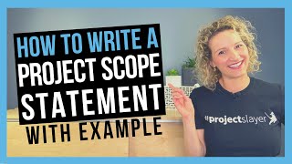 Project Scope Statement IN 4 EASY STEPS [upl. by Artinak]