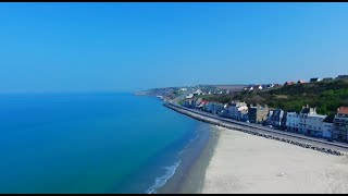 La côte de BoulogneSurMer  Visite guidée en drone 4K [upl. by Firman]