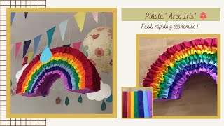 Piñata Arco iris  DIY Regenbogen Piñata [upl. by Teague]